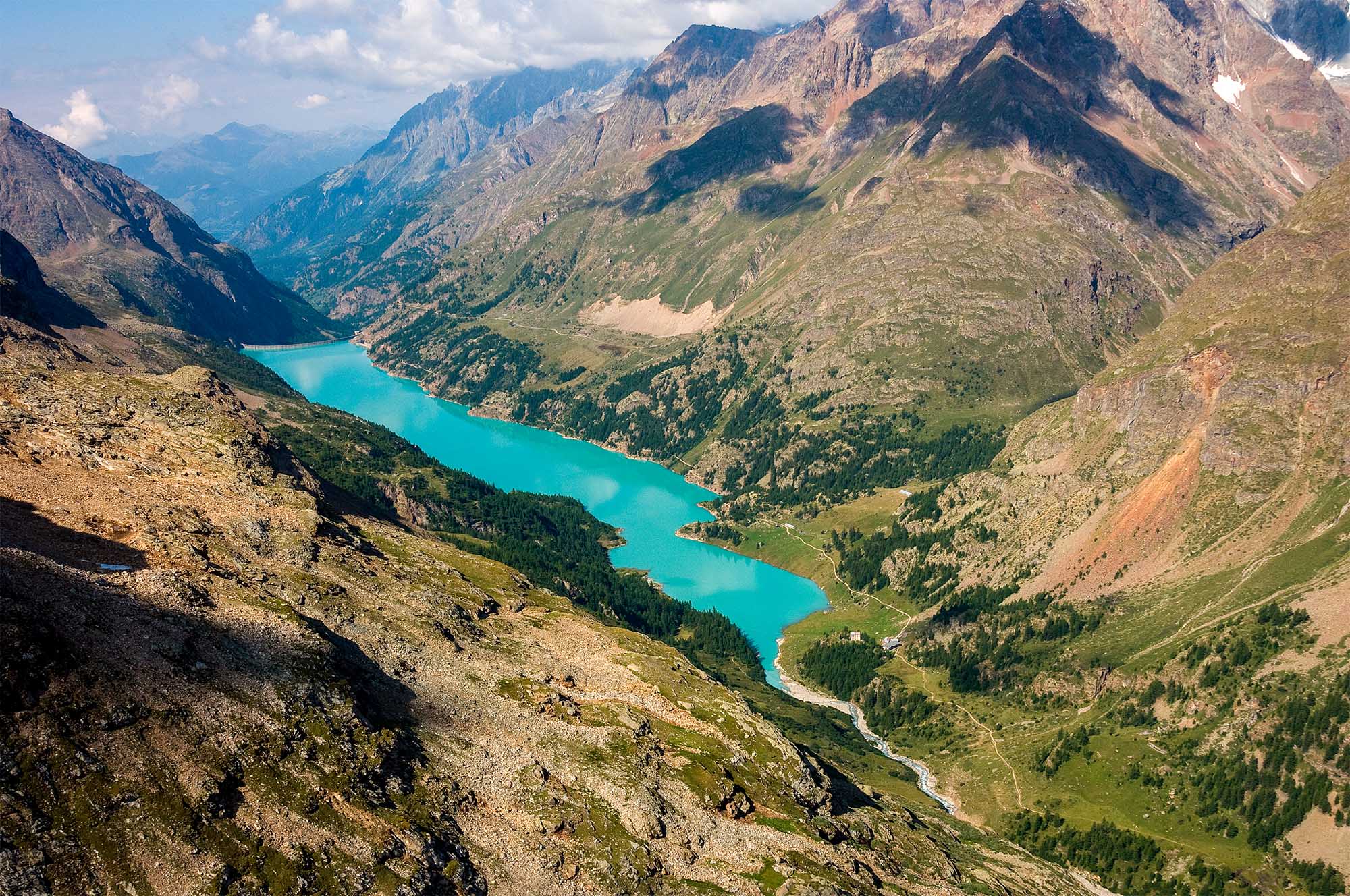 Visita e itinerario Diga di Place Moulin