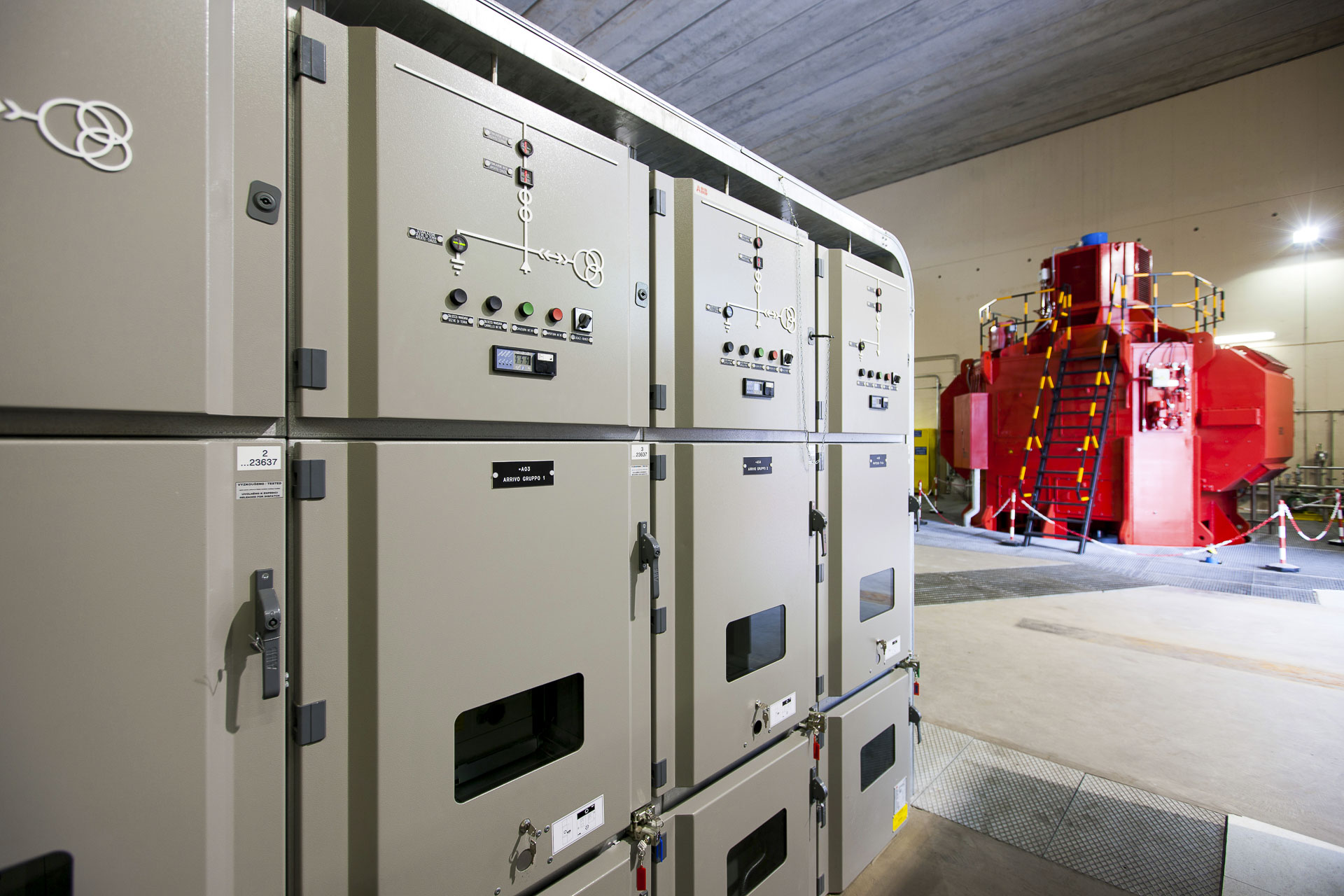 Centro controllo Centrale produzione energia verde idroelettrica di Torrent 