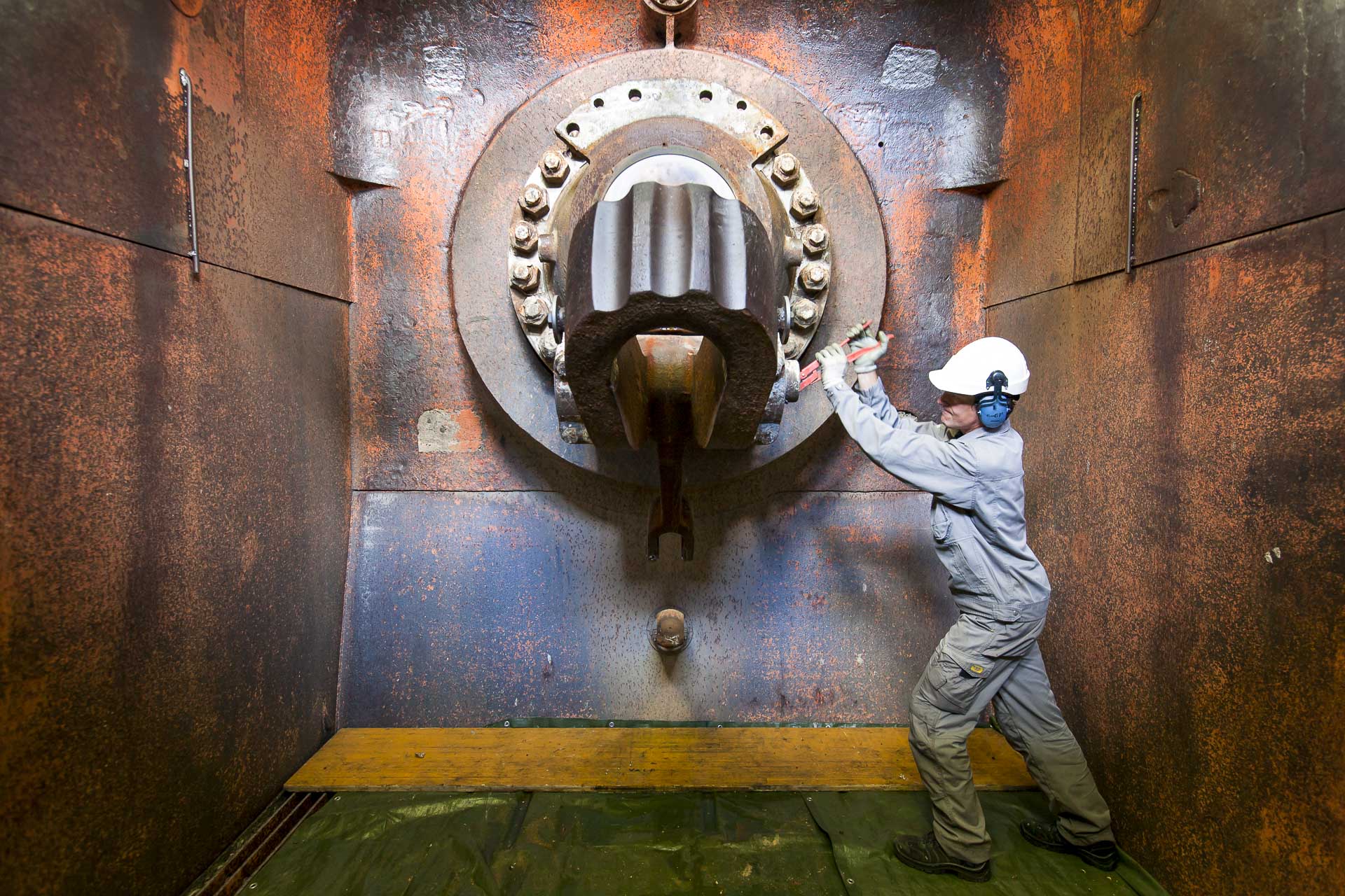 Interno Centrale produzione idroelettrica verde Valpelline