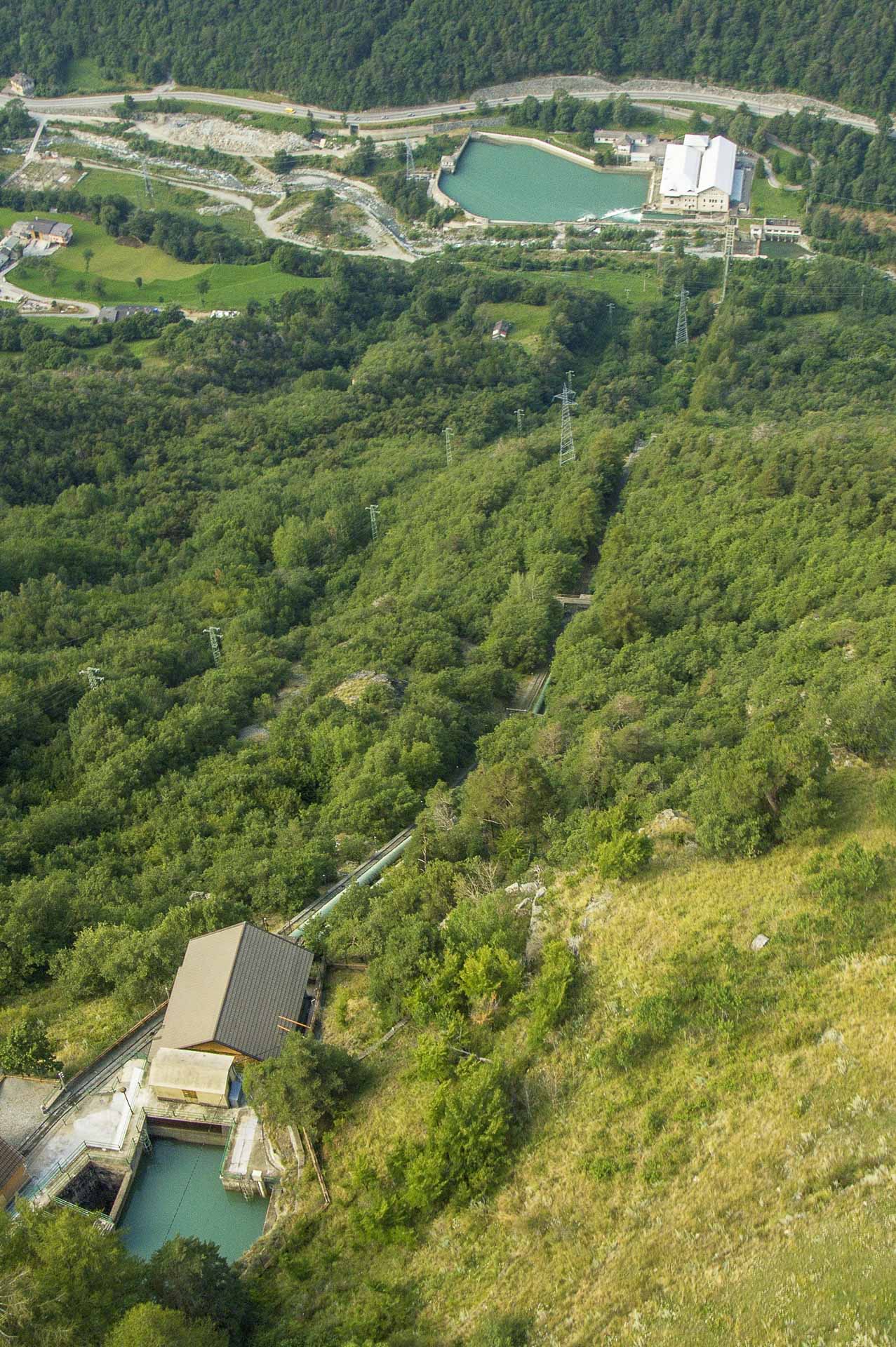 Centrale idroelettrica di Covalou produzione energia verde Gruppo CVA