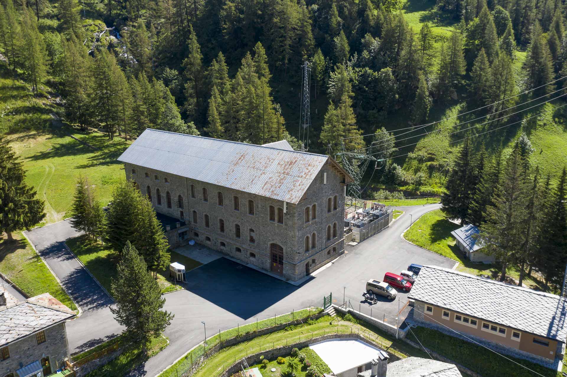 Centrale di Gressoney per produzione energia rinnovabile idroelettrica CVA