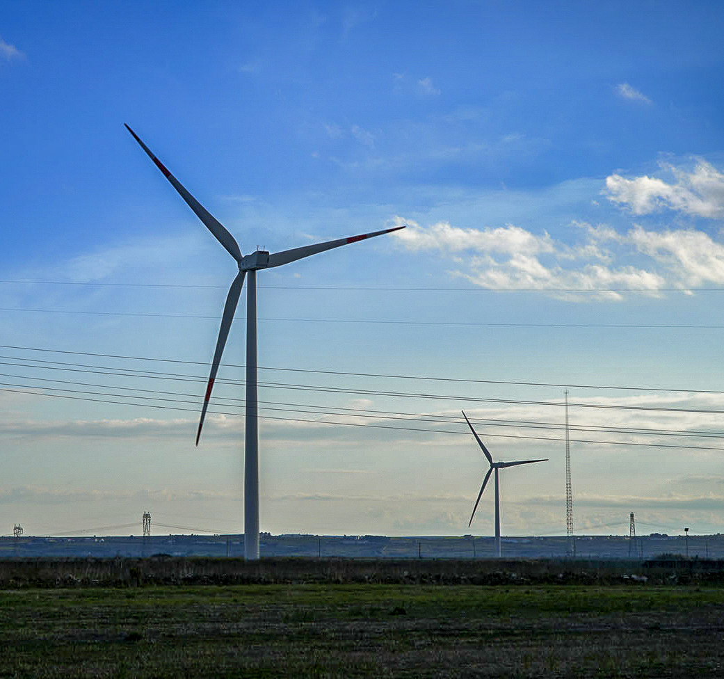 Impianto energia elettrica verde rinnovabile eolica di Lamacarvotta