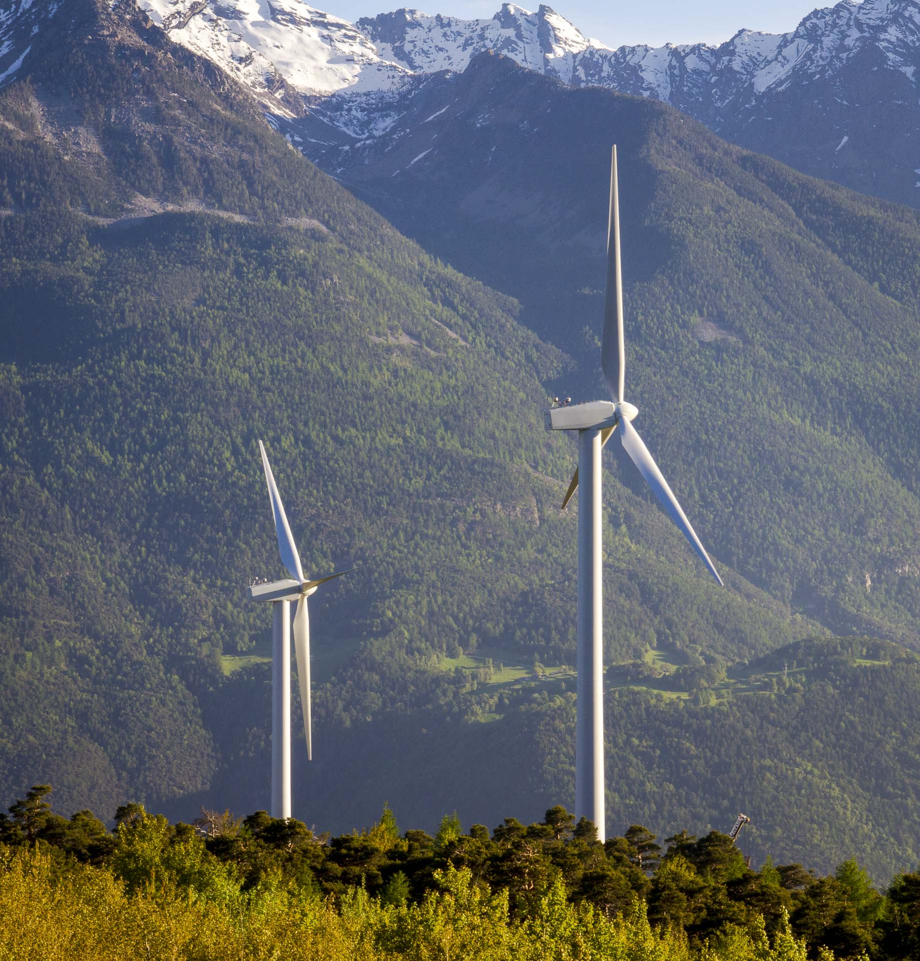 Impianto produzione energia verde eolica 100% Green Saint-Denis